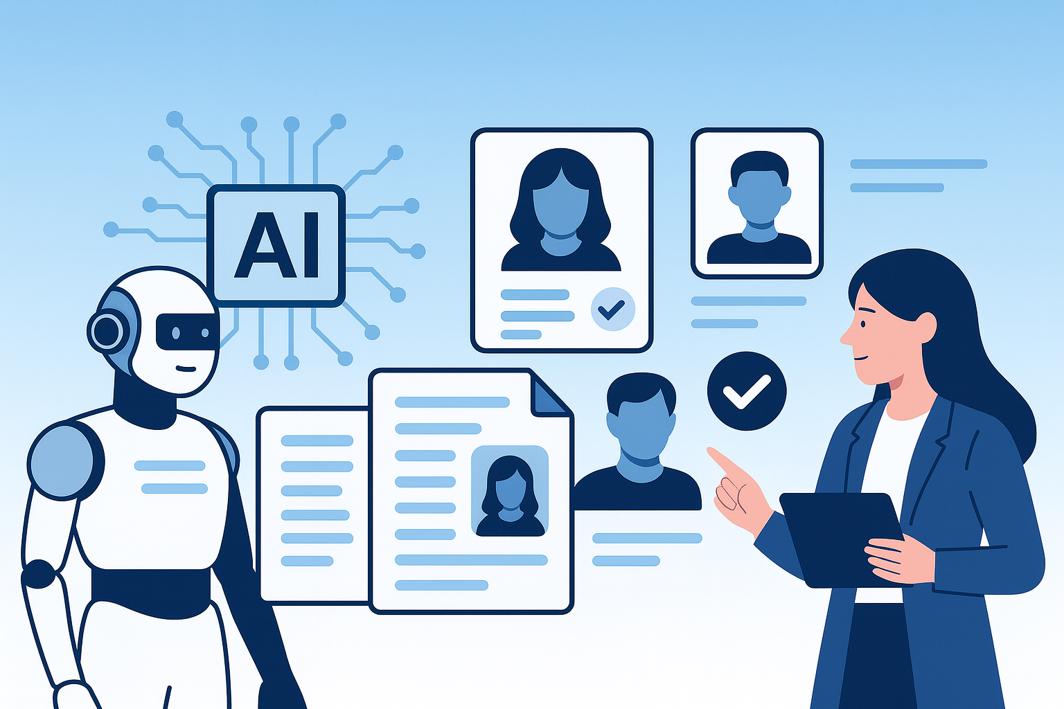 AI assistant composing emails, JD, and summaries
