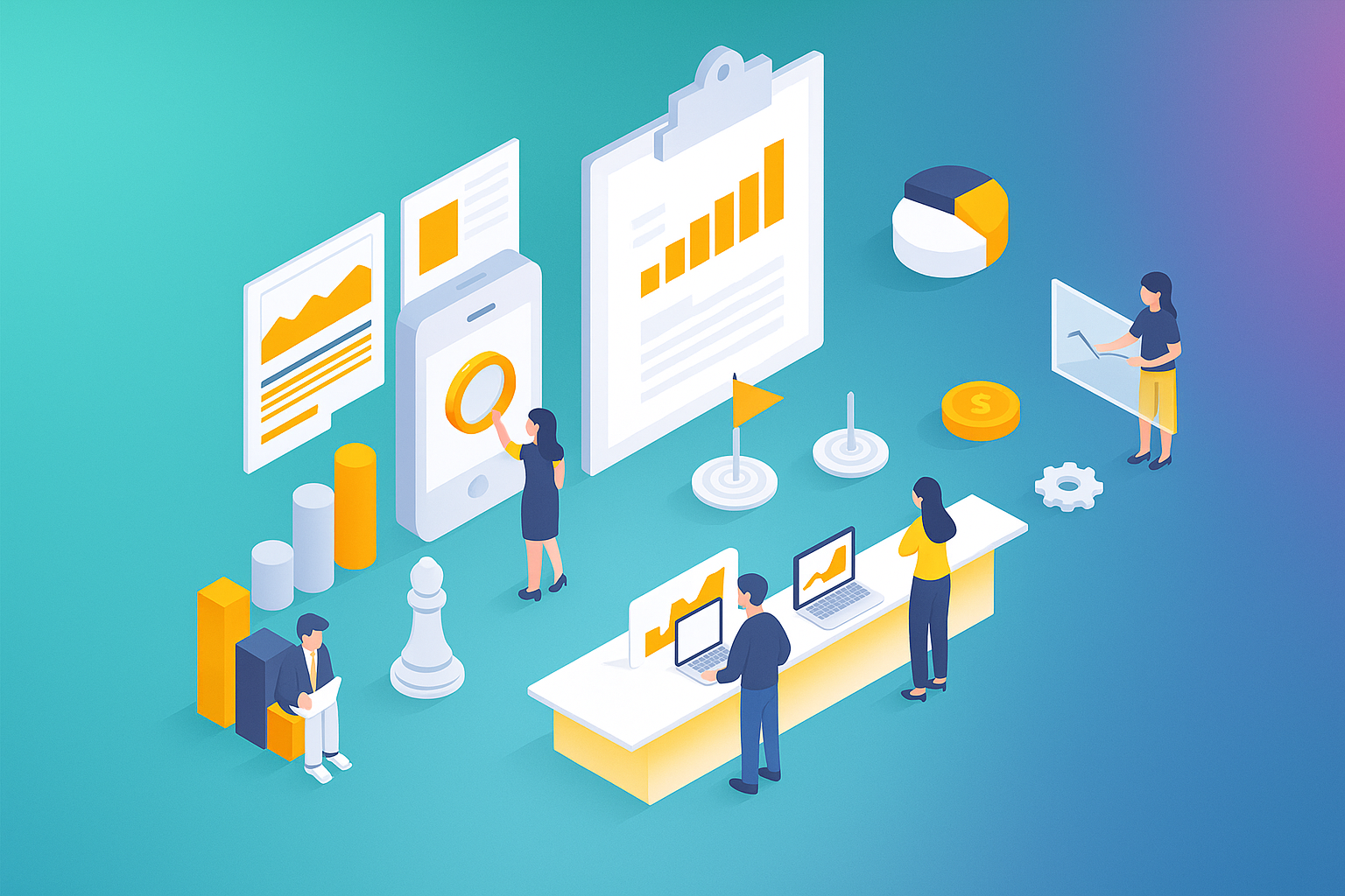 Rubric matrix and analytics charts
